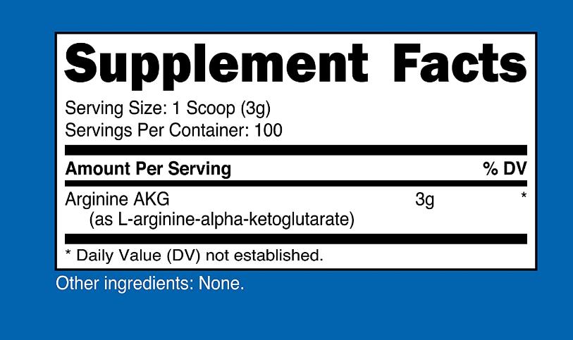 Nitric Oxide AAKG (arginine alpha-ketoglutarate)